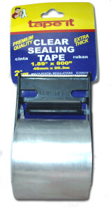 Premium Quality Extra Thick Sealing Tape with Dispenser by Tape-It