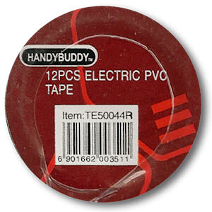 Handy Buddy 12 Piece 6 Color Electrical PVC Tape Set